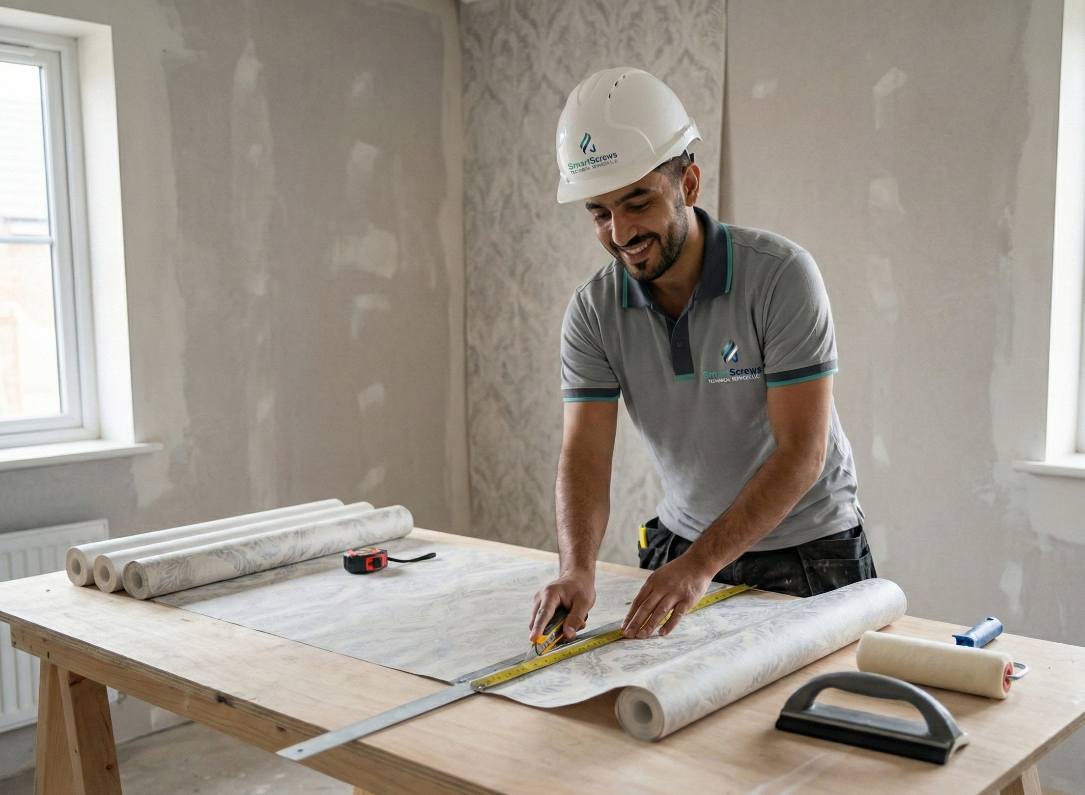 Smart Screws - Wallpaper Fixing Works - Residential and Commercial Maintenance Services